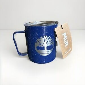 Timberland Blue Speckle MiiR‎ Camp Cup Design Forward 12 oz Insulated Mug w/ Lid